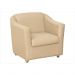 Combo 02 Poltronas Decorativa Para Escritório E Sala De Estar Tilla Tecido Napa Bege - DS Estofados