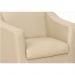 Combo 02 Poltronas Decorativa Para Escritório E Sala De Estar Tilla Tecido Napa Bege - DS Estofados