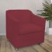 Combo 02 Poltronas Decorativa Tilla Pés Cromados Suede Bordô - DS Estofados
