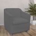 Combo 02 Poltronas Decorativa Tilla Pés Cromados Suede Cinza - DS Estofados
