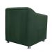 Combo 02 Poltronas Decorativa Tilla Pés Cromados Suede Verde - DS Estofados
