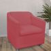 Combo 02 Poltronas Decorativa Tilla Pés Cromados Suede Vermelho - DS Estofados