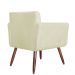 Combo 02 Poltronas Decorativas Isabela em Tressê Suede Bege - DS Estofados