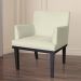 Combo 02 Poltronas Vitória Sala e Recepção Com Base de Madeira Suede Bege - DS Estofados