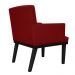 Combo 02 Poltronas Vitória Sala e Recepção Com Base de Madeira Suede Bordô - DS Estofados