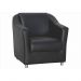 Conjunto 02 Poltronas Decorativa Para Escritório E Sala De Estar Tilla Napa Preto -  DS Estofados