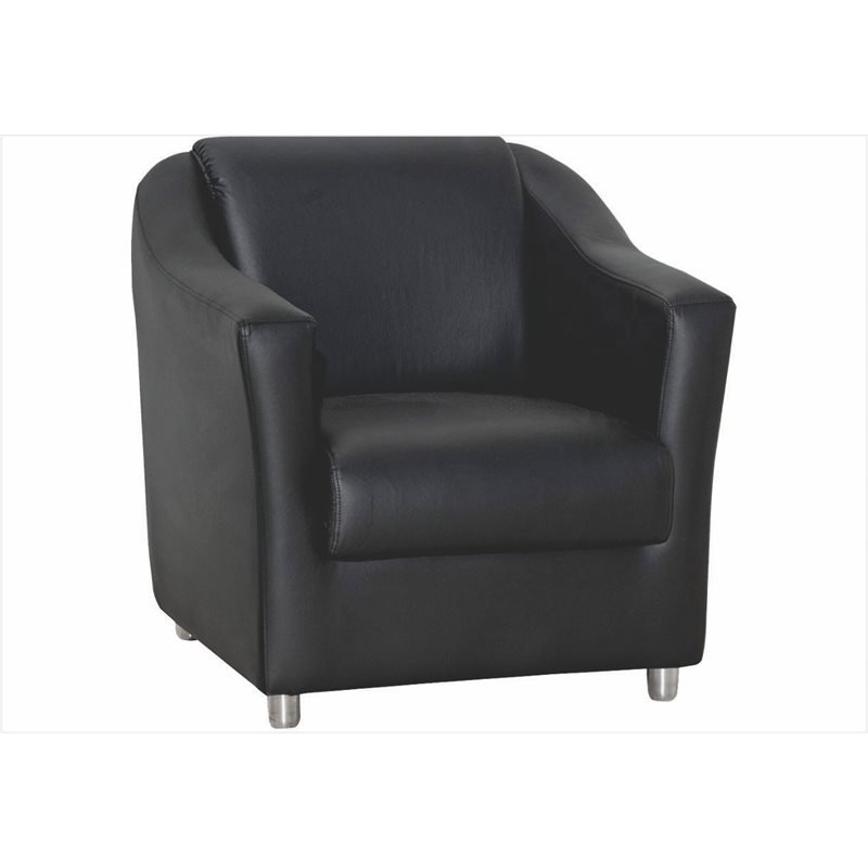 Conjunto 02 Poltronas Decorativa Para Escritório E Sala De Estar Tilla Napa Preto -  DS Estofados