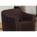 Conjunto 02 Poltronas Decorativa Para Escritório E Sala De Estar Tilla Suede Marrom - DS Estofados