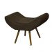 Conjunto 02 Puffs Banqueta Emília Em Suede Liso Marrom - DS Móveis