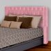 Conjunto Cabeçeira mais Calçadeira Baú Casal Emma Suede Rosa