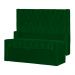 Conjunto Cabeçeira mais Calçadeira Baú Casal Emma Suede Verde