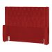 Conjunto Cabeçeira mais Calçadeira Baú Casal Emma Suede Vermelho