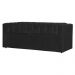 Conjunto Cabeçeira mais Calçadeira Baú Casal Queen Emma Suede Preto