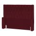 Conjunto Cabeçeira mais Calçadeira Baú Casal Super King Emma Suede Bordô