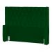 Conjunto Cabeçeira mais Calçadeira Baú Casal Super King Emma Suede Verde