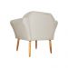 Kit 02 Poltronas Decorativa Amélia Pés Palito Suede Bege