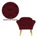 Kit 02 Poltronas Decorativa Amélia Pés Palito Suede Bordô