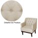 Kit 02 Poltronas Decorativa Clássica Linho Diversas Bege