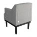 Kit 02 Poltronas Decorativa Clássica Linho Diversas Cinza