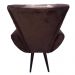 Kit 02 Poltronas Decorativa Emília Pés Tabaco Suede Marrom - DS Móveis