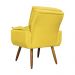 Kit 02 Poltronas Decorativa Emília Plus Amarela - Ds Móveis