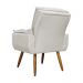 Kit 02 Poltronas Decorativa Emília Plus Suede Bege - Ds Móveis