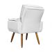 Kit 02 Poltronas Decorativa Emília Plus Suede Branco - Ds Móveis
