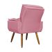 Kit 02 Poltronas Decorativa Emília Plus Suede Diversas Rosa