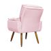 Kit 02 Poltronas Decorativa Emília Plus Suede Diversas Rosa