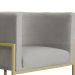 Kit 02 Poltronas Decorativa Luana Linho Bege
