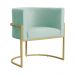 Kit 02 Poltronas Decorativa Luana Luxo Veludo Acqua