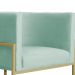 Kit 02 Poltronas Decorativa Luana Luxo Veludo Acqua
