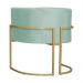 Kit 02 Poltronas Decorativa Luana Luxo Veludo Acqua