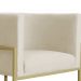 Kit 02 Poltronas Decorativa Luana Luxo Veludo Bege