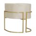 Kit 02 Poltronas Decorativa Luana Luxo Veludo Bege