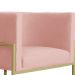 Kit 02 Poltronas Decorativa Luana Luxo Veludo Rosa
