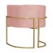 Kit 02 Poltronas Decorativa Luana Luxo Veludo Rosa