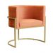 Kit 02 Poltronas Decorativa Luana Luxo Veludo Terracota