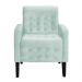 Kit 02 Poltronas Decorativa Luiza Para Escritório Veludo Acqua - DS Estofados