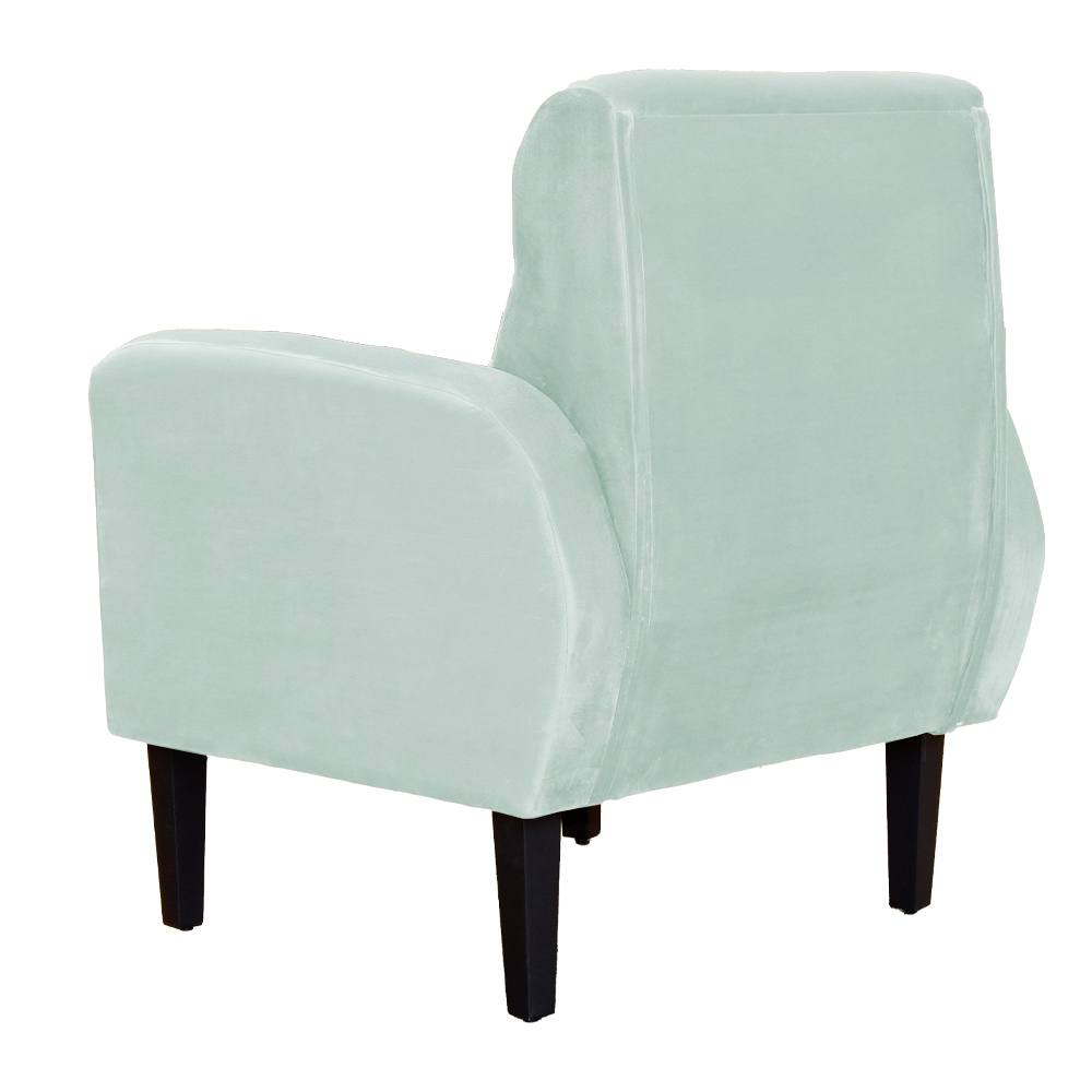 Kit 02 Poltronas Decorativa Luiza Para Escritório Veludo Acqua - DS Estofados
