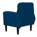 Kit 02 Poltronas Decorativa Luiza Para Escritório Veludo Azul Marinho - DS Estofados