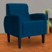 Kit 02 Poltronas Decorativa Luiza Para Escritório Veludo Azul Marinho - DS Estofados
