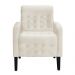 Kit 02 Poltronas Decorativa Luiza Para Escritório Veludo Bege - DS Estofados