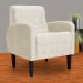 Kit 02 Poltronas Decorativa Luiza Para Escritório Veludo Bege - DS Estofados
