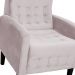 Kit 02 Poltronas Decorativa Luiza Para Escritório Veludo Rosê - DS Estofados