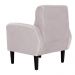 Kit 02 Poltronas Decorativa Luiza Para Escritório Veludo Rosê - DS Estofados