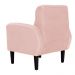 Kit 02 Poltronas Decorativa Luiza Para Escritório Veludo Rosa - DS Estofados