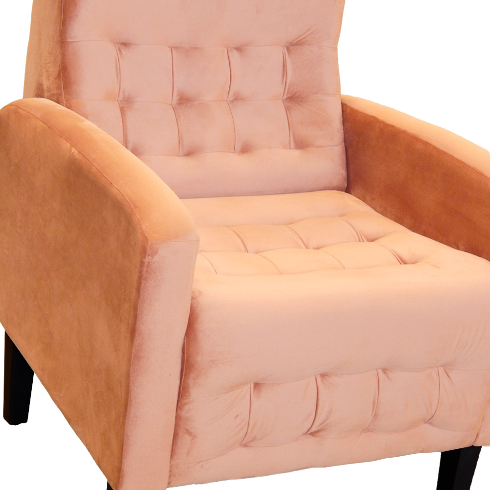 Kit 02 Poltronas Decorativa Luiza Para Escritório Veludo Terracota - DS Estofados