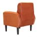 Kit 02 Poltronas Decorativa Luiza Para Escritório Veludo Terracota - DS Estofados
