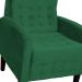 Kit 02 Poltronas Decorativa Luiza Para Escritório Veludo Verde - DS Estofados